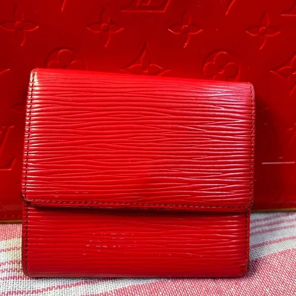 RED LV Vernis purse houston & LV Elise epi wallet Firm on price - Picture 11 of 14